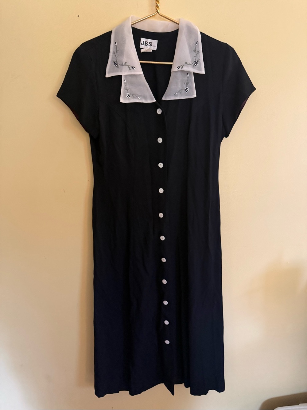 J.B.S. Vintage Button-Front Dress